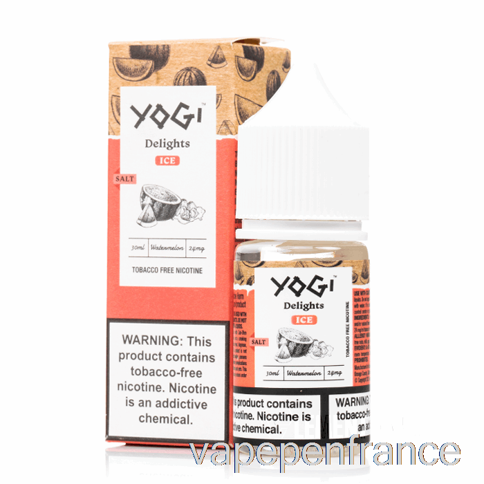 Sels De Glace à La Pastèque - Délices Yogi - Stylo Vape 30ml 24mg